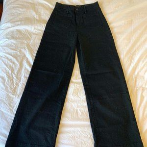 Black Bell Bottom Banana Republic Jean